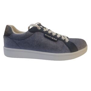 Navy‎ Blue Tommy Hilfiger Canvas Men's Shoes Size 10